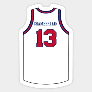 Wilt Chamberlain Philadelphia Jersey Qiangy Sticker